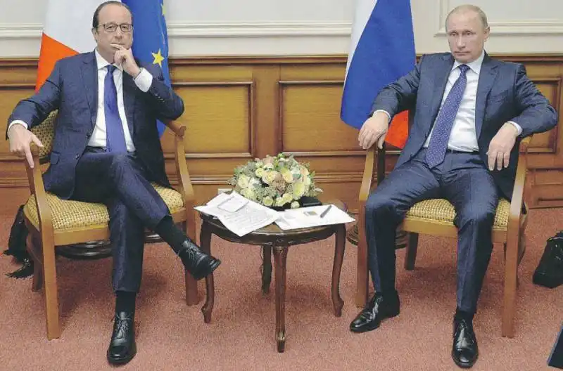 HOLLANDE E PUTIN A MOSCA