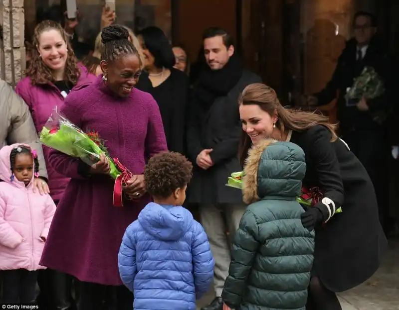 kate duchessa di cambridge a harlem con charlene de blasio