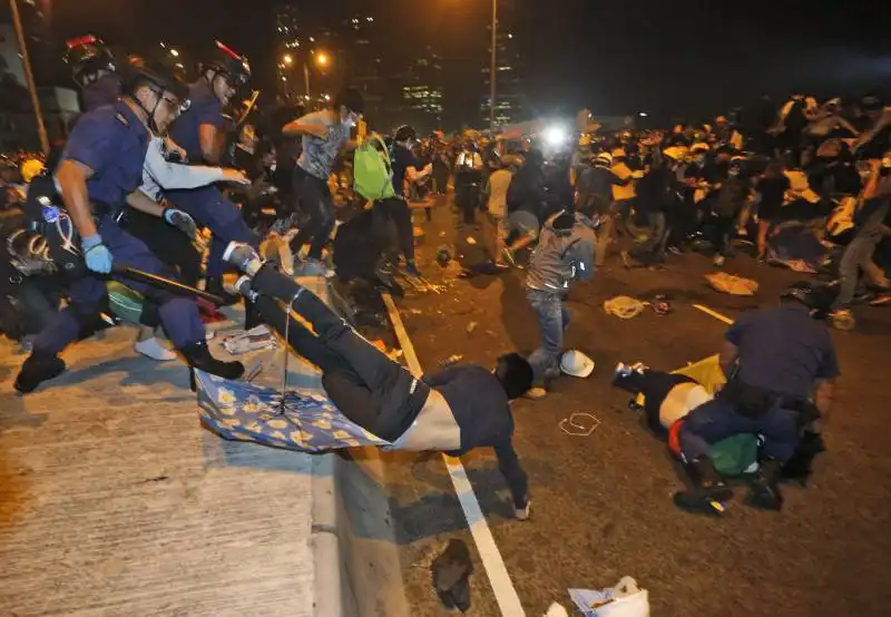 la repressione di occupy honk kong