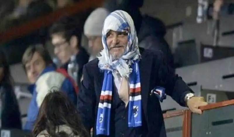 massimo ferrero allo stadio