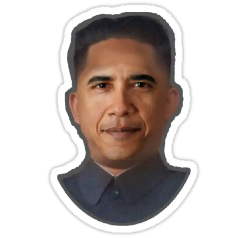 obama kim jong un sticker