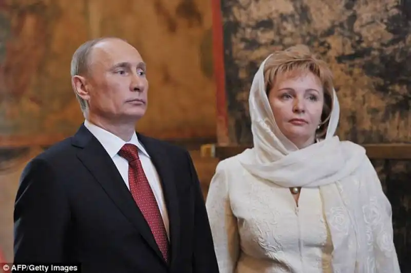 putin e l'ex moglie  lyudmila