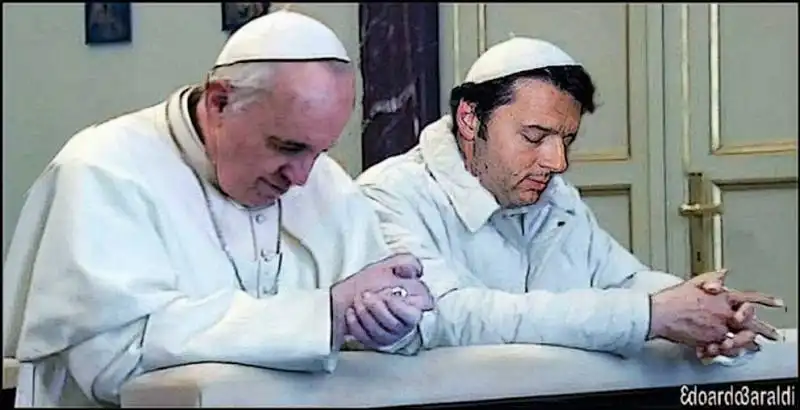 renzi papa bergoglio 2