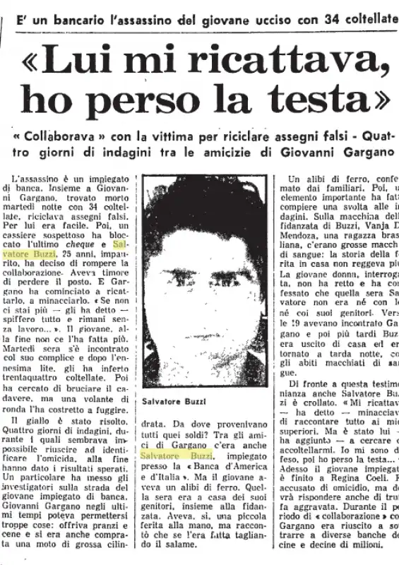 SALVATORE BUZZI OMICIDA SULL UNITA DEL 1980