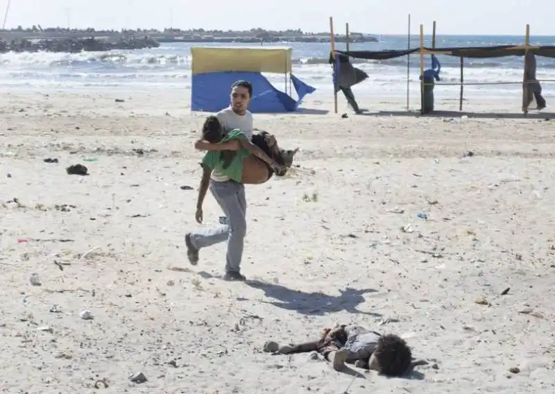 una spiaggia di gaza