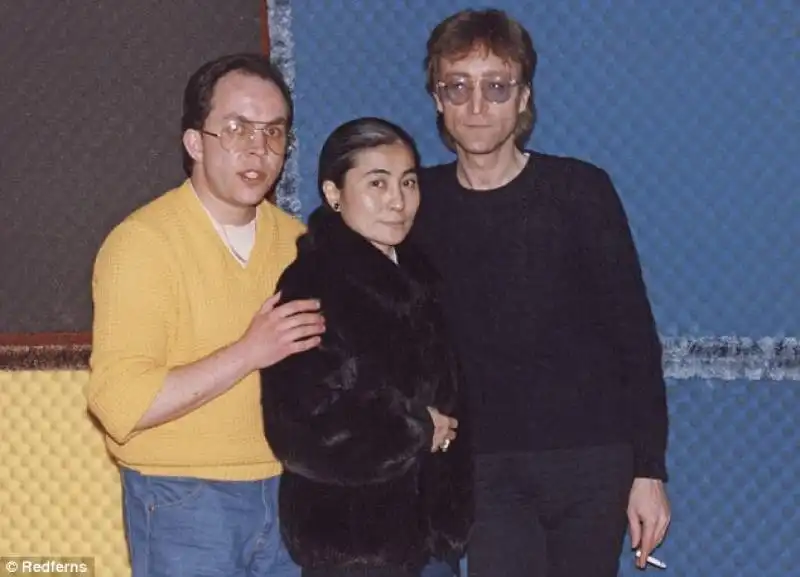 andy peebles con john lennon e yoko ono