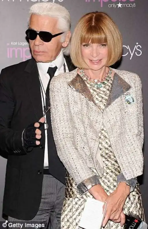 anna wintour e karl lagerfeld