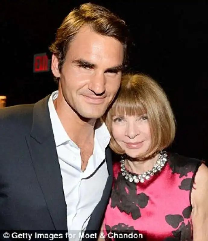 anna wintour e roger federer