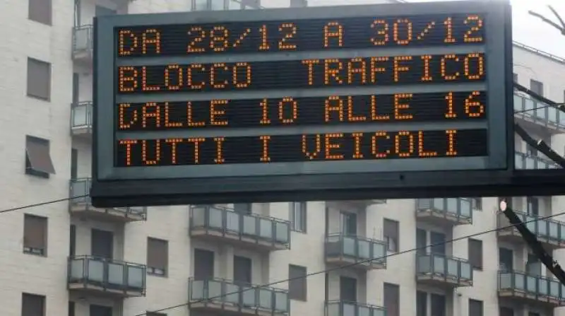 BLOCCO DEL TRAFFICO A MILANO 