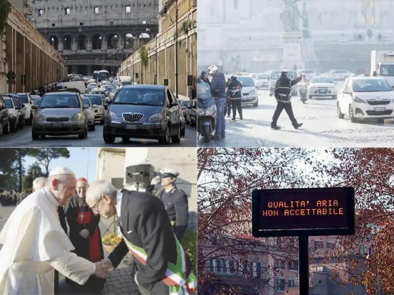 BLOCCO TRAFFICO ROMA 9