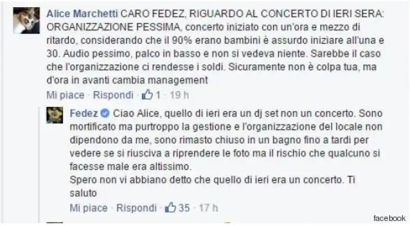 FEDEZ TWEET