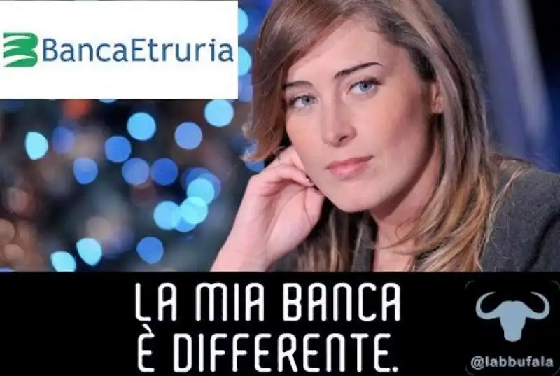 fotomontaggi maria elena boschi e banca etruria  11