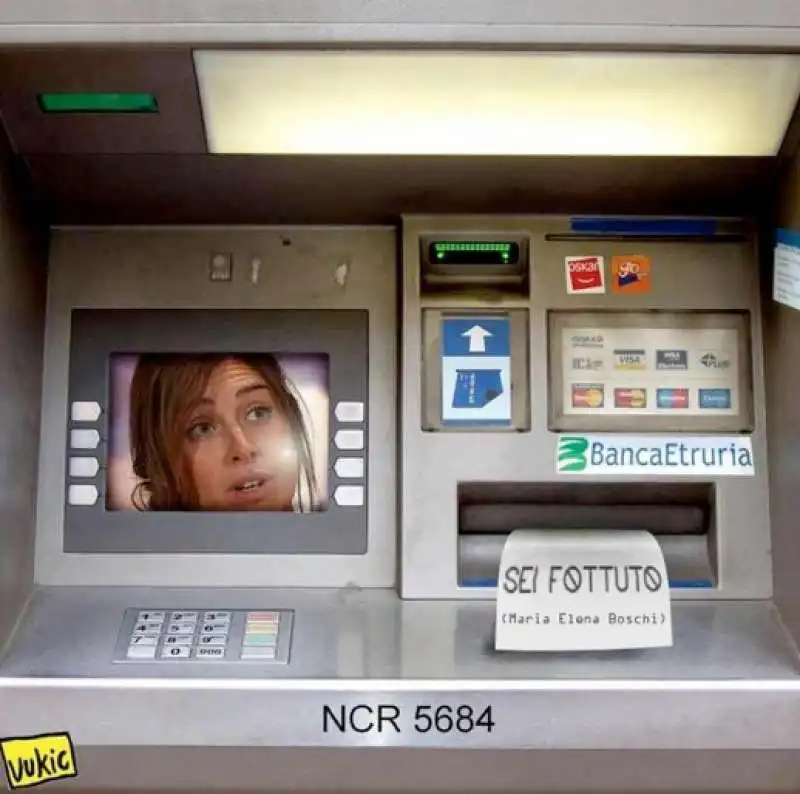 fotomontaggi maria elena boschi e banca etruria  5