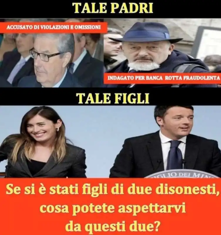 fotomontaggi maria elena boschi e banca etruria  8