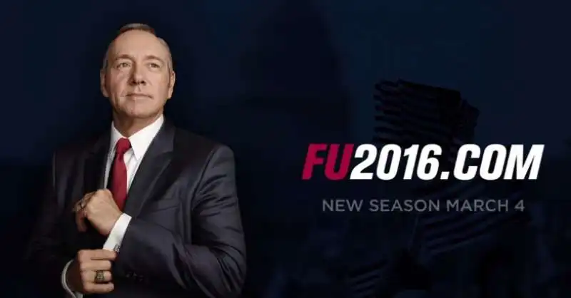 FRANK UNDERWOOD NUOVO SPOT HOUSE OF CARDS