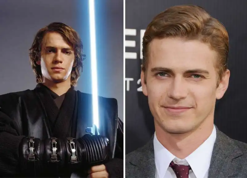 hayden christensen nel 2005 e nel 2015