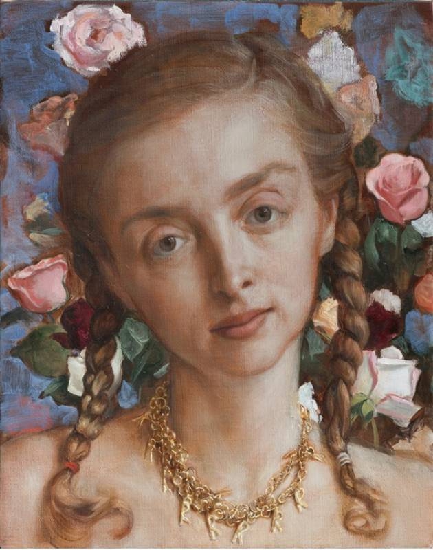 john currin rachel in the garden