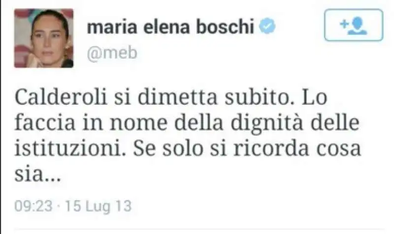 maria elena boschi e calderoli