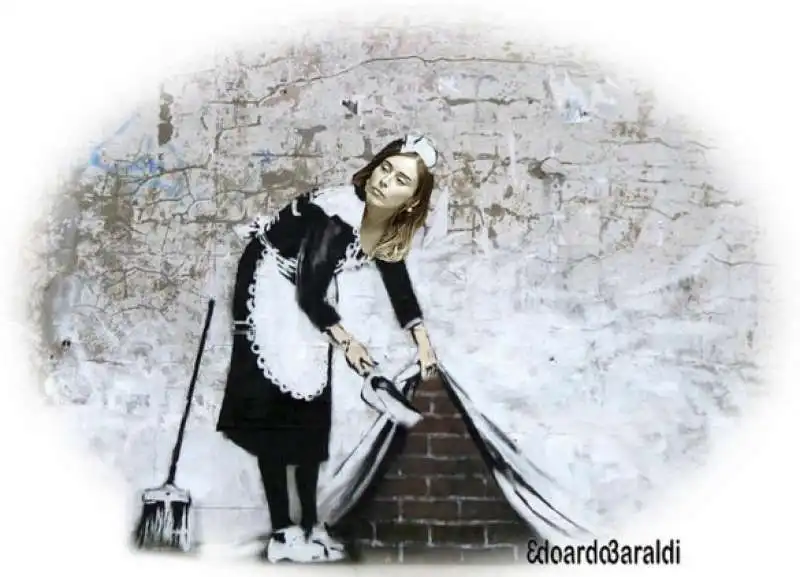 maria elena boschi versione banksy