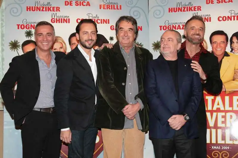 massimo ghini luigi de laurentiis aurelio de laurentiis neri parenti christian de sica