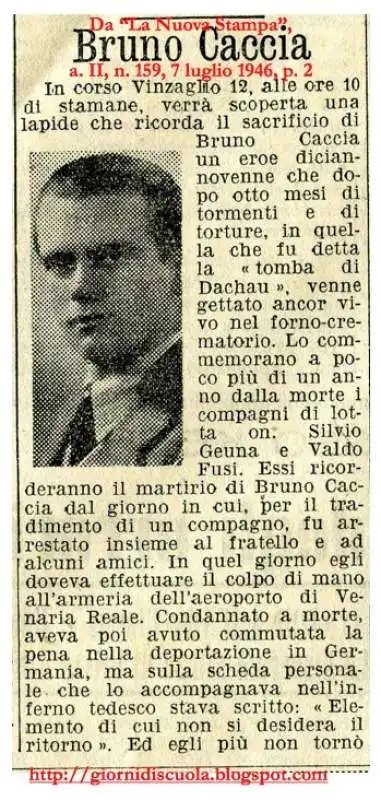 OMICIDIO DI BRUNO CACCIA   