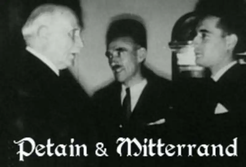 PHILIPPE PETAIN E MITTERAND