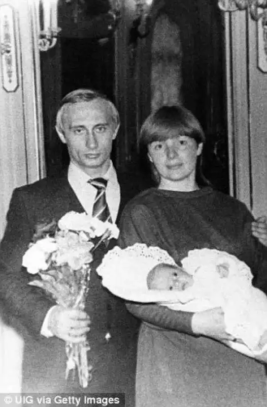 putin con ludmila e maria