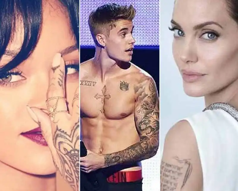 TATUAGGI RIHANNA BIEBER