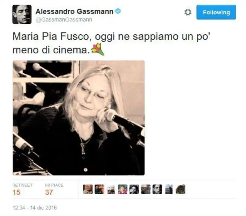 alessandro gassmann ricorda maria pia fusco