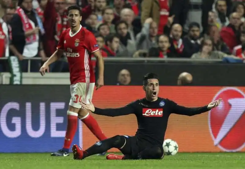 CALLEJON IN BENFICA NAPOLI 