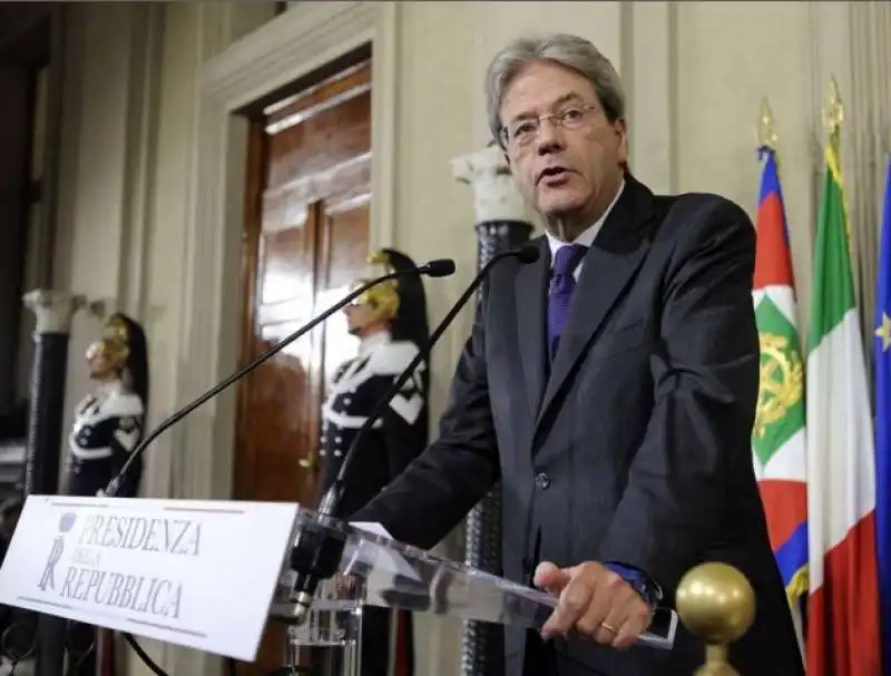 gentiloni al quirinale  