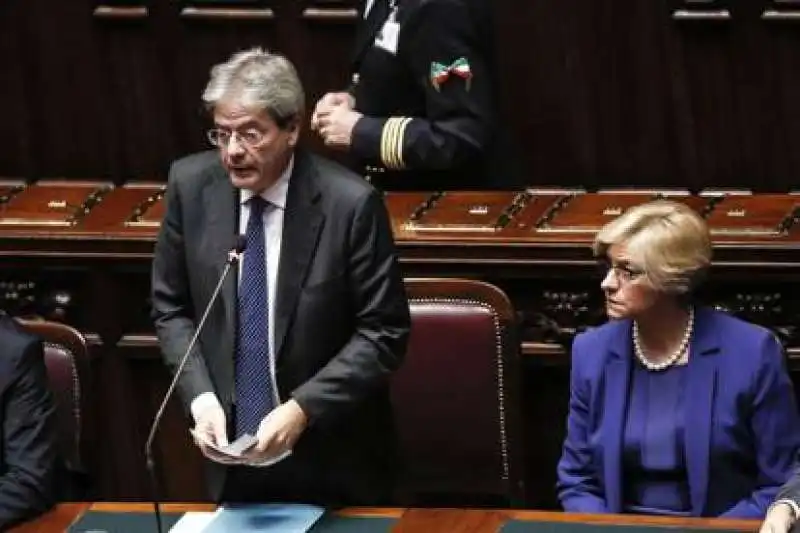 GENTILONI CHIEDE LA FIDUCIA ALLA CAMERA