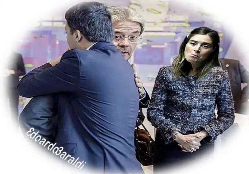 gentiloni renzi boschi