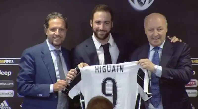 Higuain - Paratici - Marotta