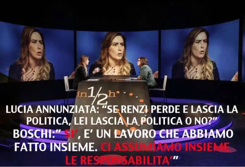 MARIA ELENA BOSCHI E LUCIA ANNUNZIATA