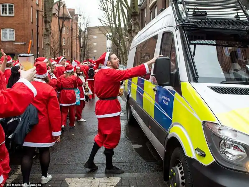 polizia al santacon