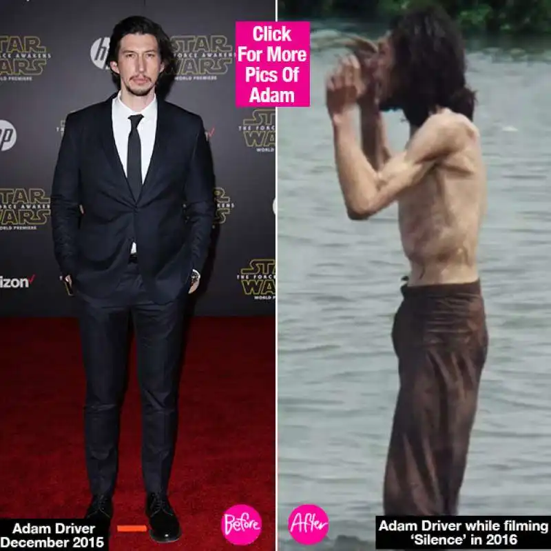 silence adam driver e la perdita di peso