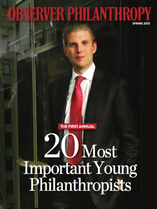 the new york observer di jared kushner spara il giovane trump in copertina come filantropo