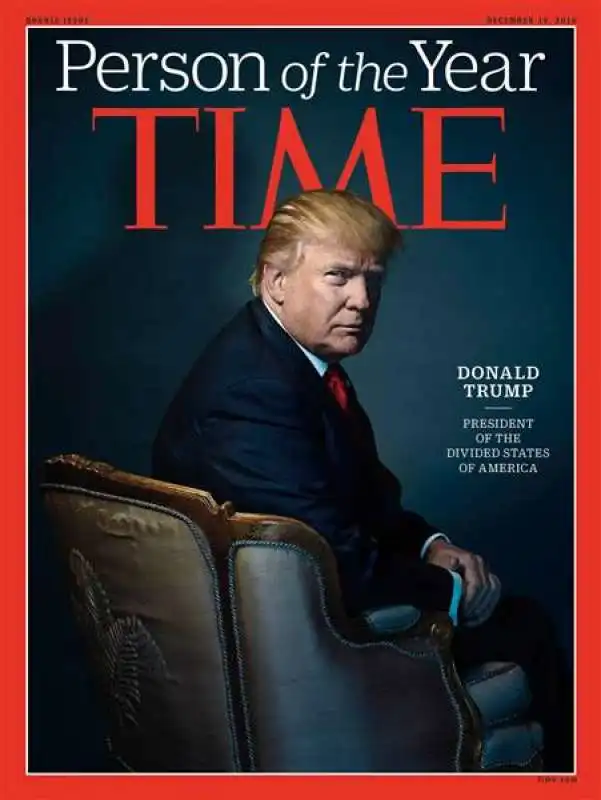 TIME ELEGGE TRUMP PERSONA DELL ANNO