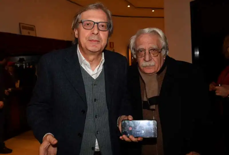 vittorio sgarbi e pietro carriglio