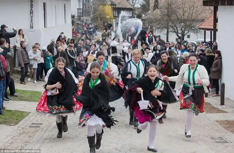 watering of the girls festival