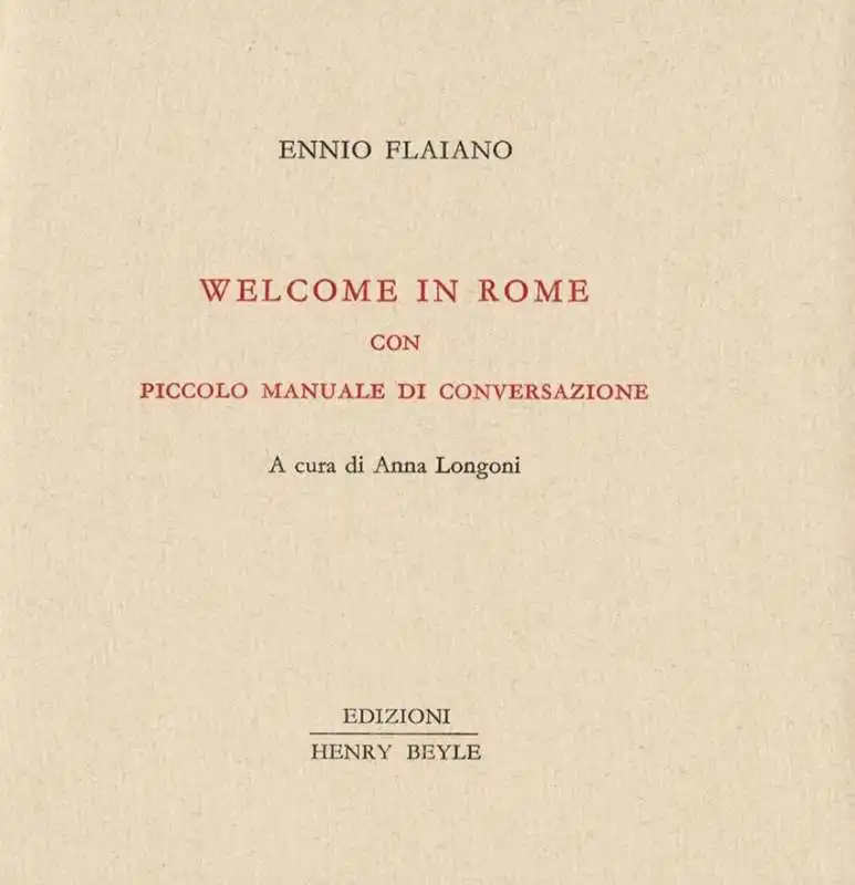 WELCOME IN ROME FLAIANO