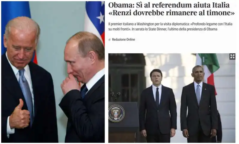 JOE BIDEN PUTIN RENZI OBAMA