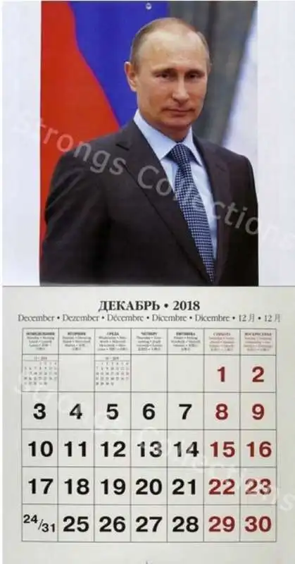 putin calendario 2