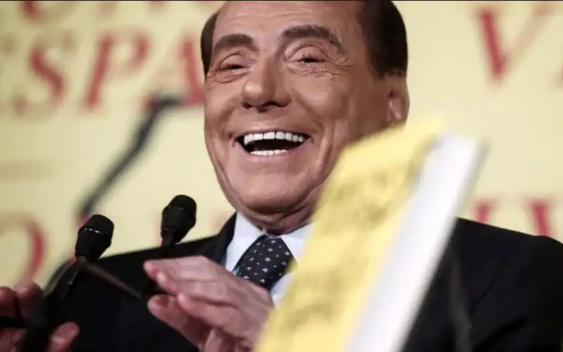 berlusconi alla presentazione del libro di vespa