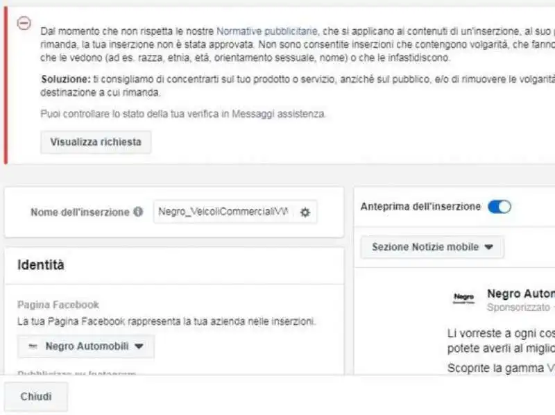 concessionario negro bannato da facebook 3