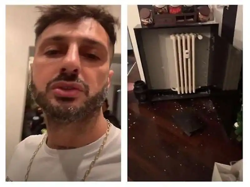 fabrizio corona disperato, come hanno ridotto la casa