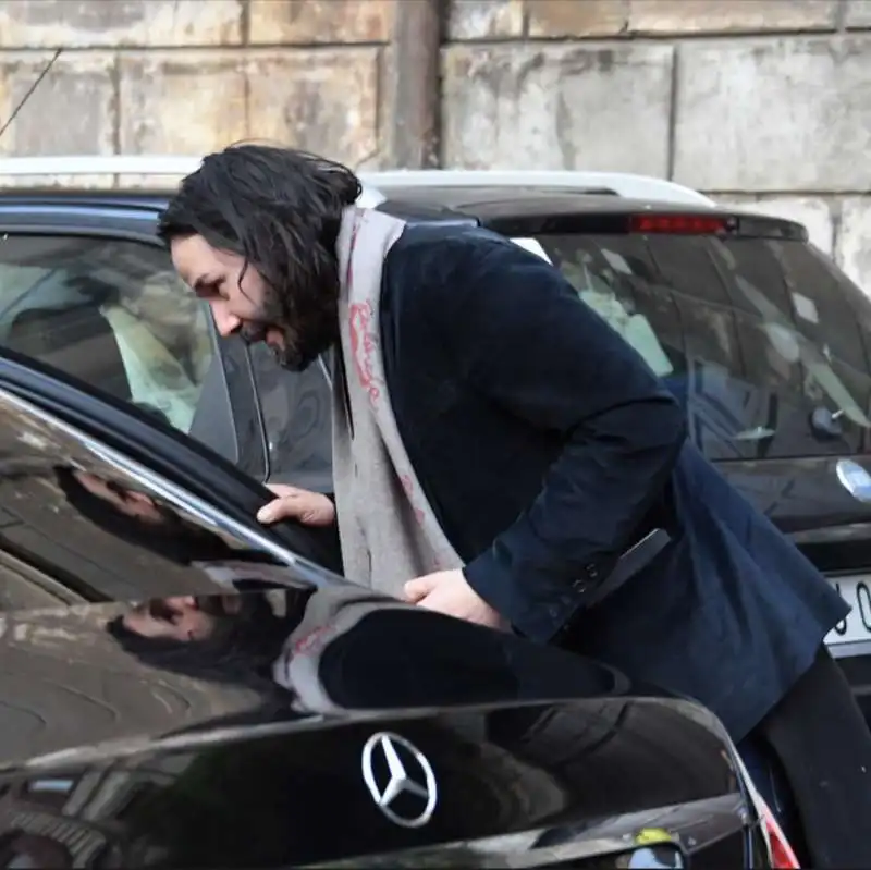 keanu reeves a roma con la sorella malata foto barillari 10