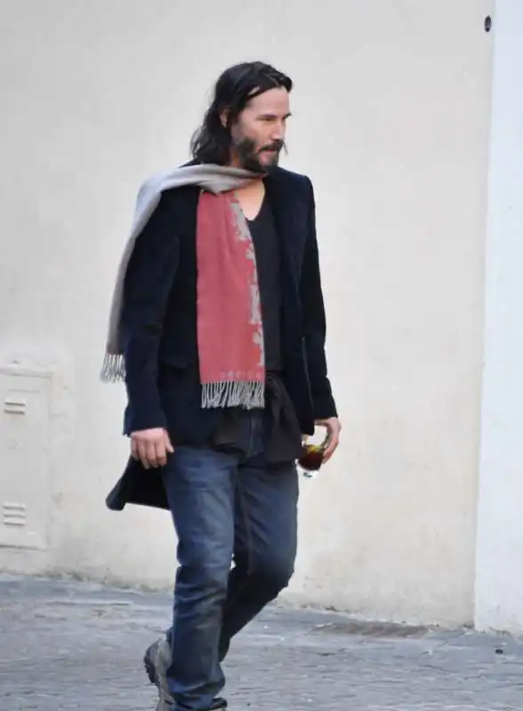 keanu reeves a roma con la sorella malata foto barillari 3