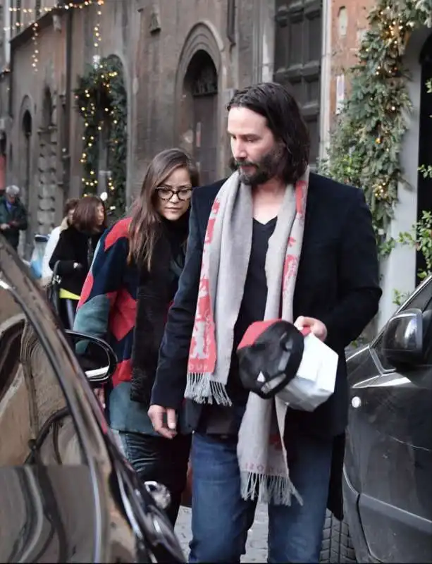 keanu reeves a roma con la sorella malata foto barillari 9